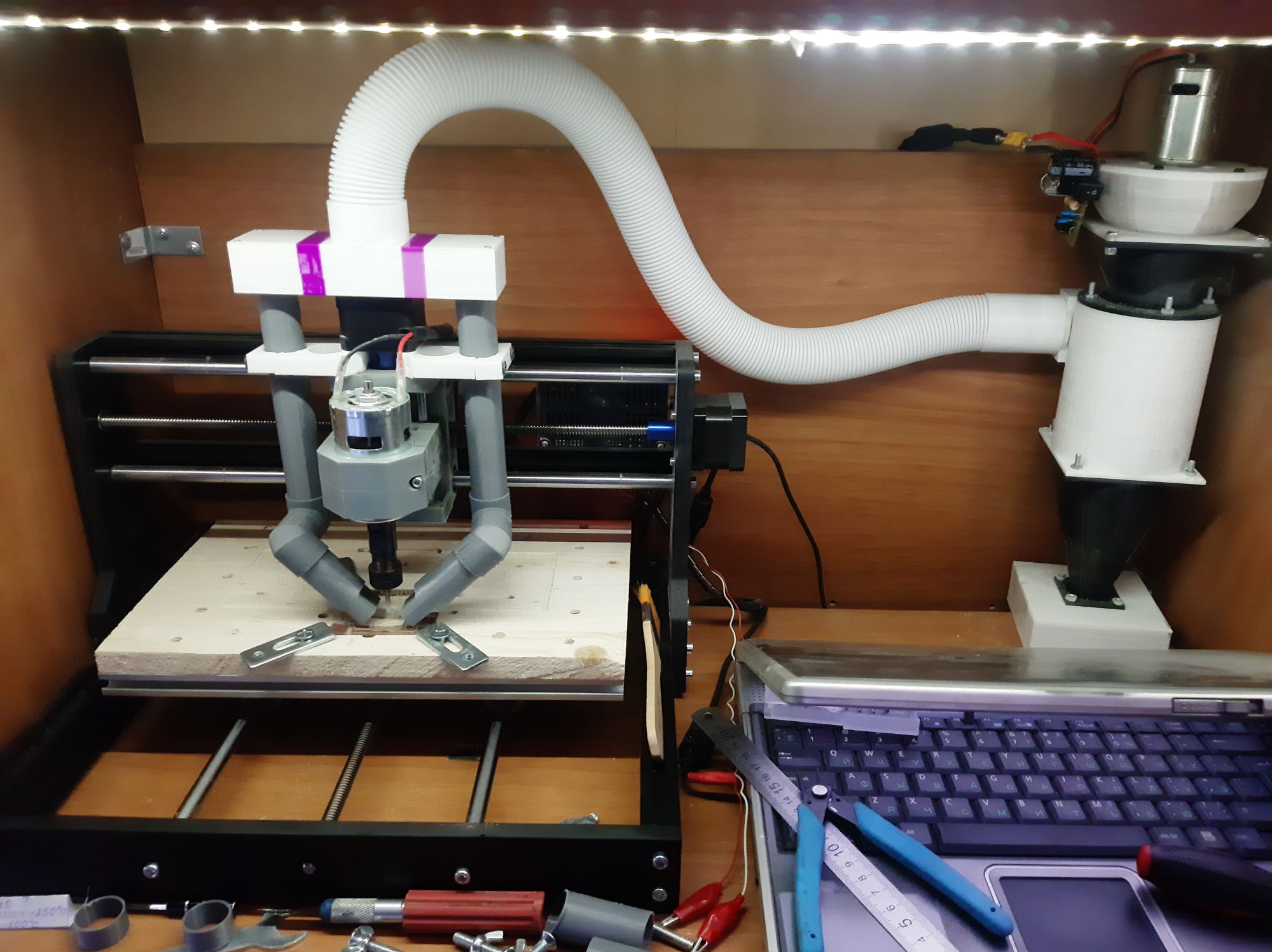 Vacuum cleaner for CNC 3018