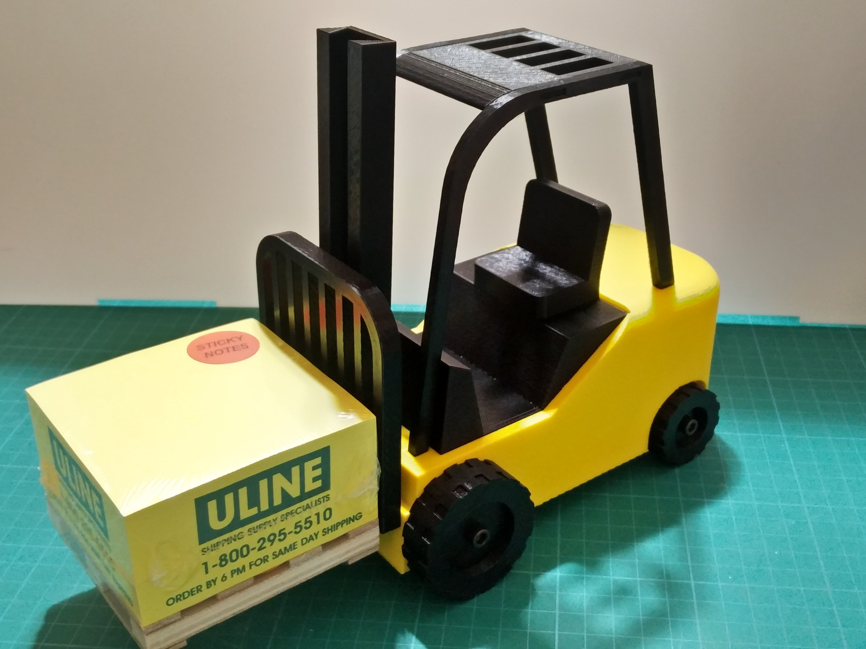 Uline Sticky Note Pallet Scale Forklift