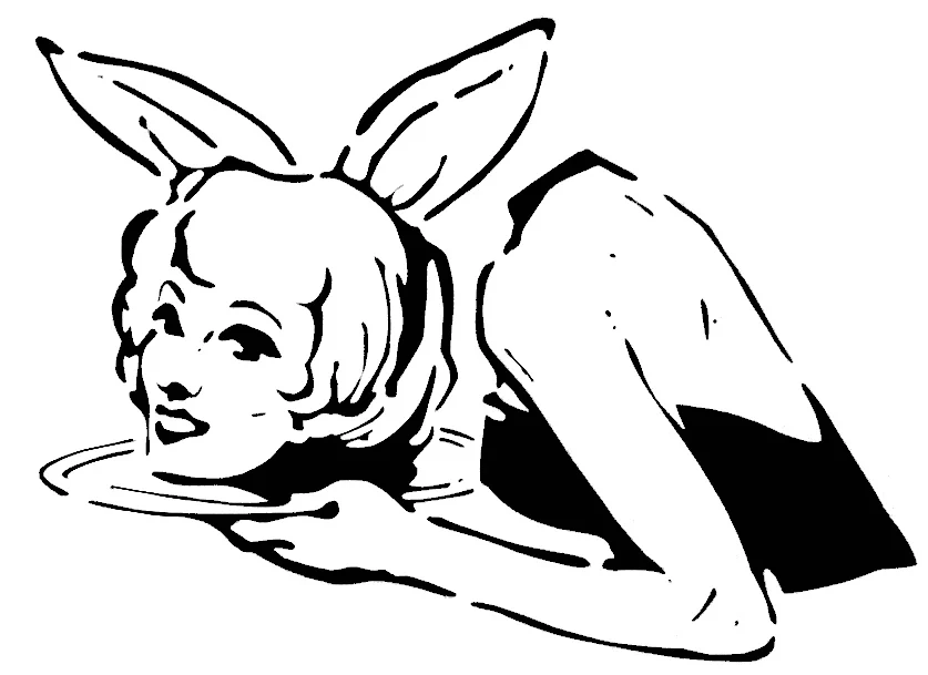 Magic Bunny Girl stencil