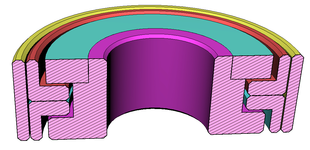 Printable 608 thrust safe bush bearing (Any size - fully parametric, F360 included)