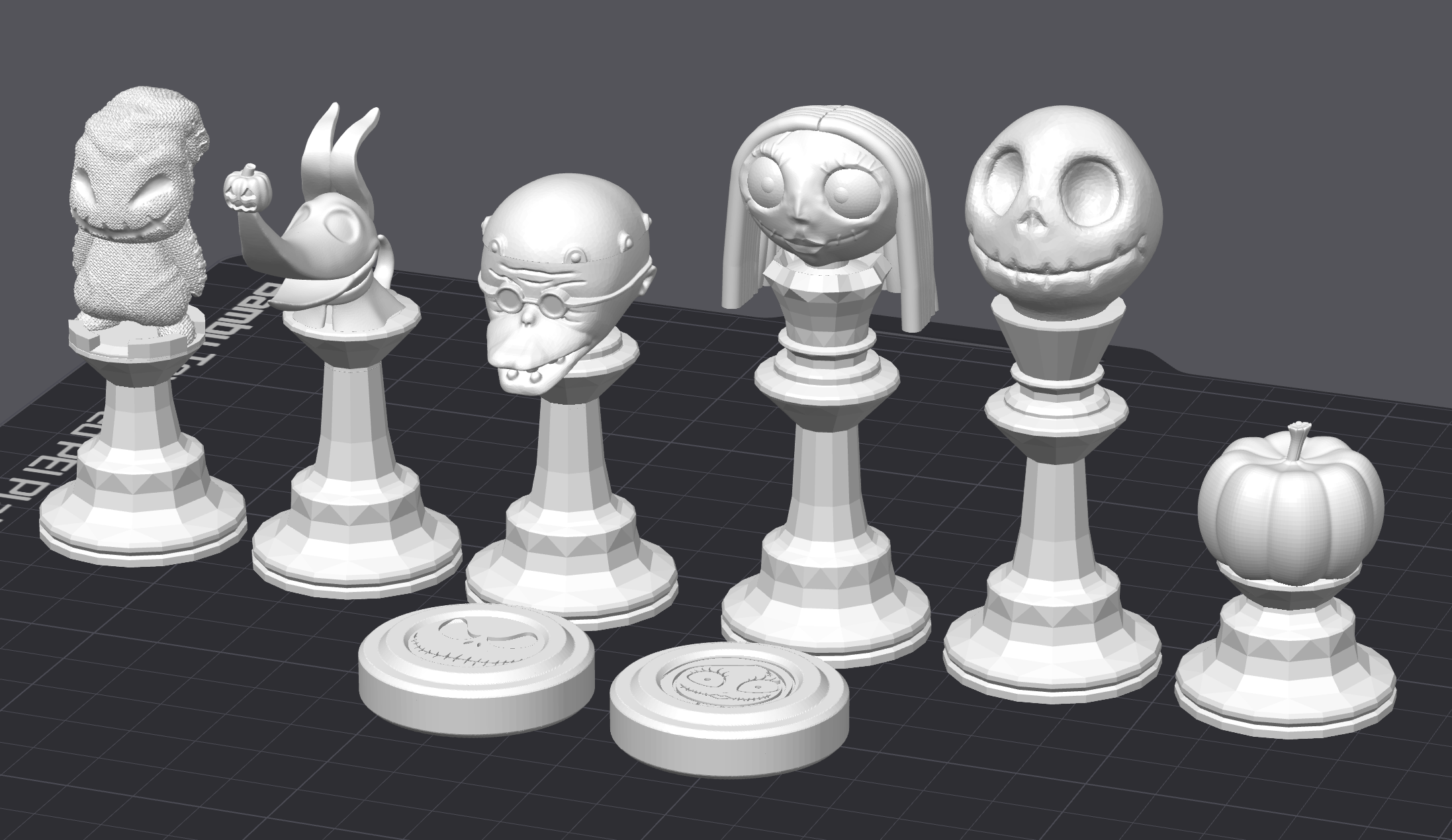 Nightmare Before Christmas Chess Set