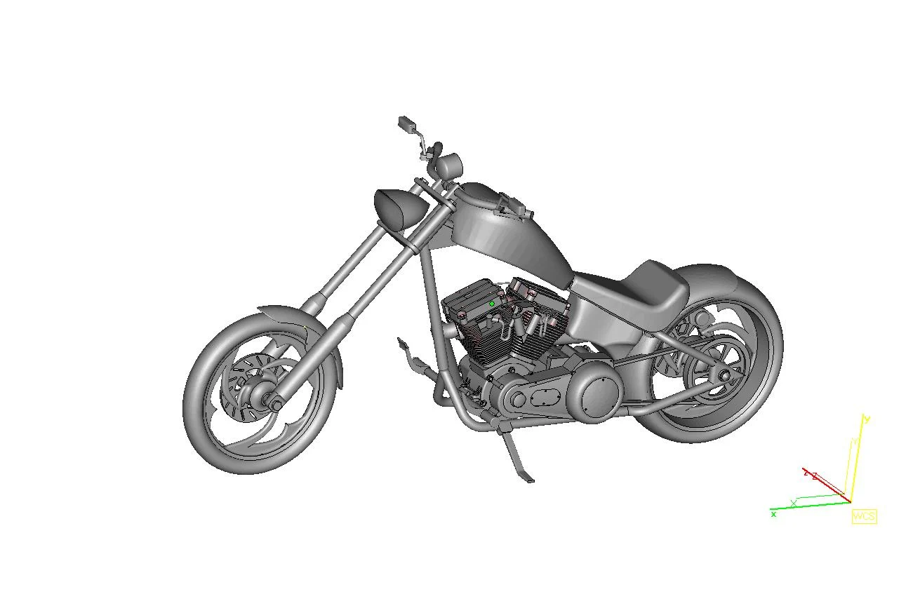 Harley Chopper Motorcycle