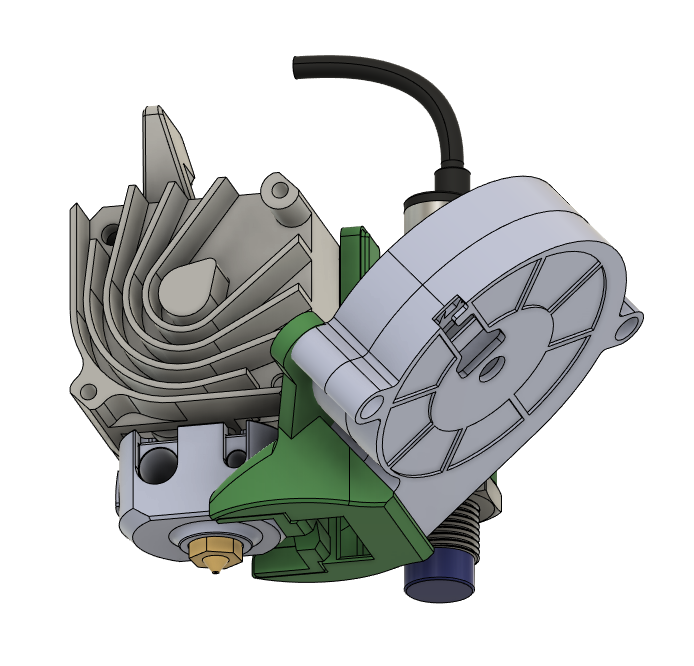 BiQu H2 Fan duct with sensor mount and dust cover