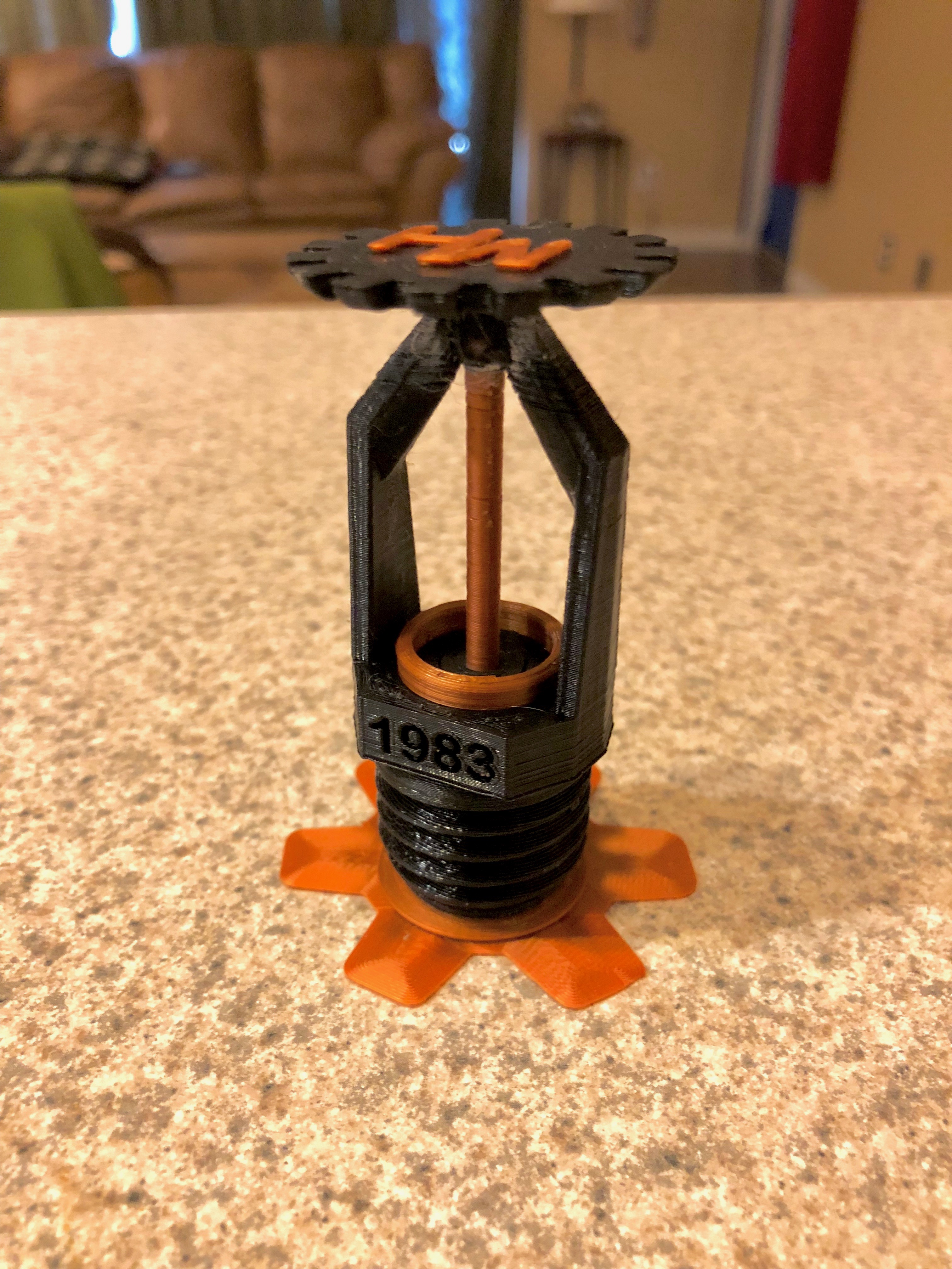 Fire Sprinkler Head Customizable with Fusion 360