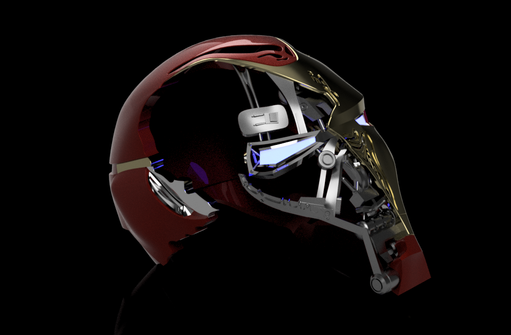Iron Man Mark 50 Battle Damaged Helmet Endgame