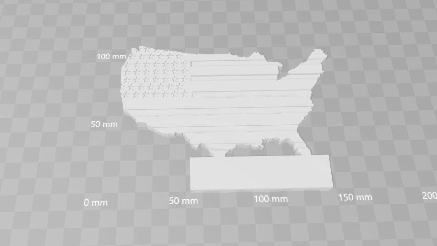 Customisable USA Wall Plaque With Embossed American Flag