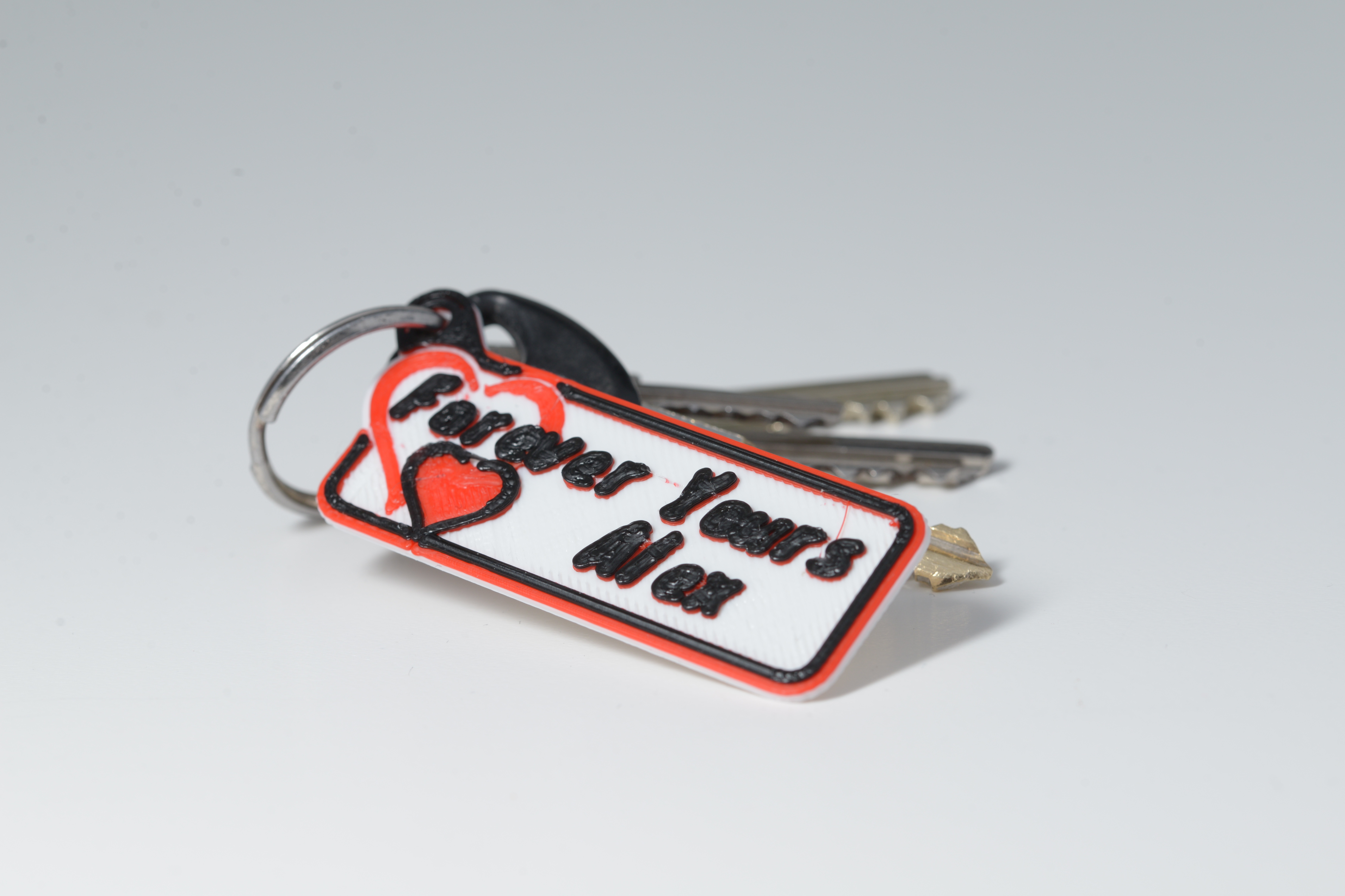 Customizable I Love You Key Chain "Words from the Heart"