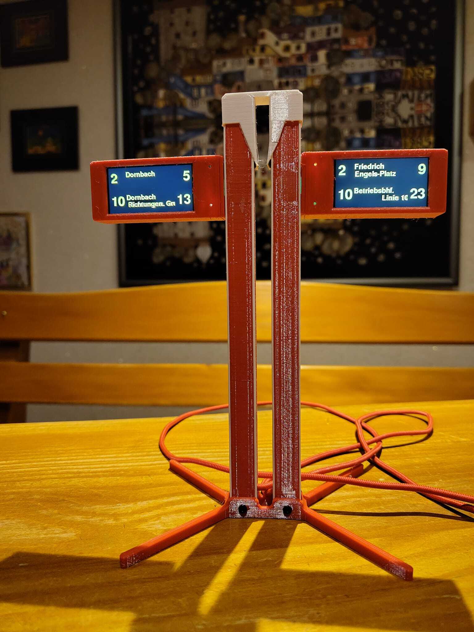 Wiener Linien OLED Display – Stand & Top Cover Remix