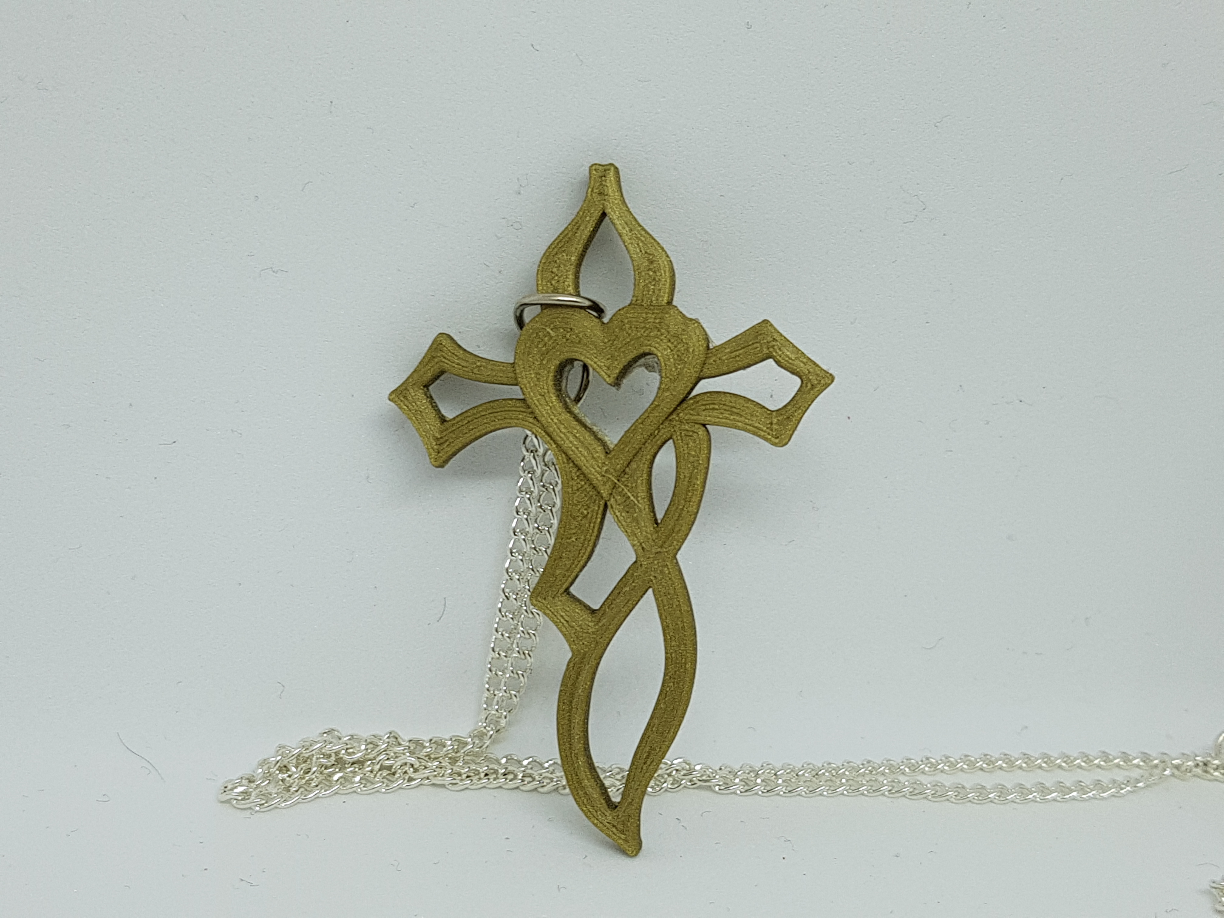 jewellery "cross in heart"