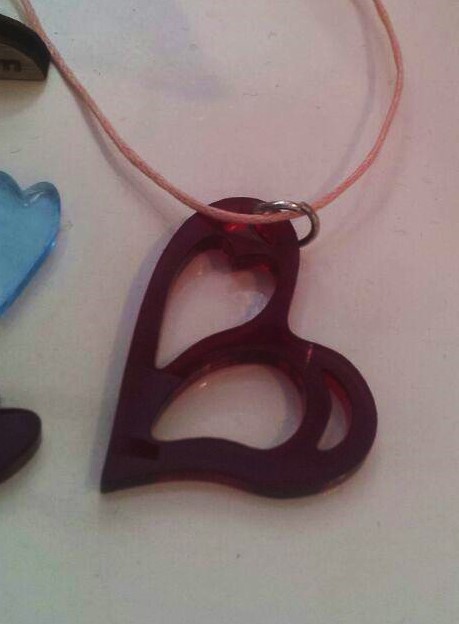 Filigree heart earrings / necklace