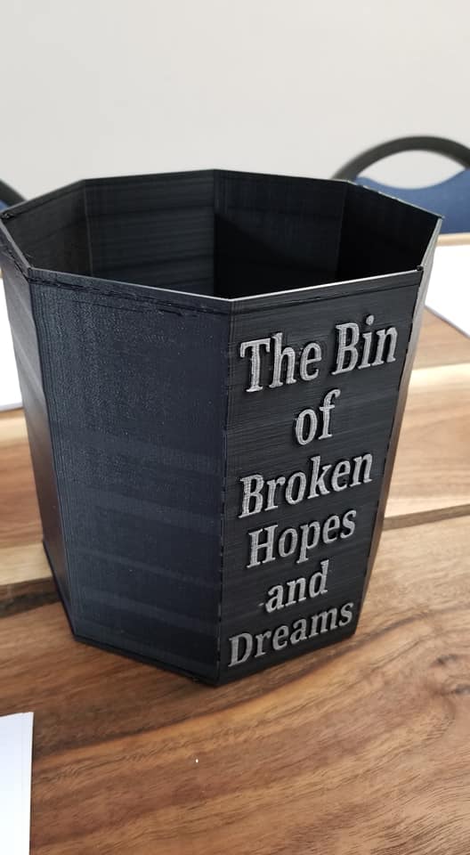 Failed print bin