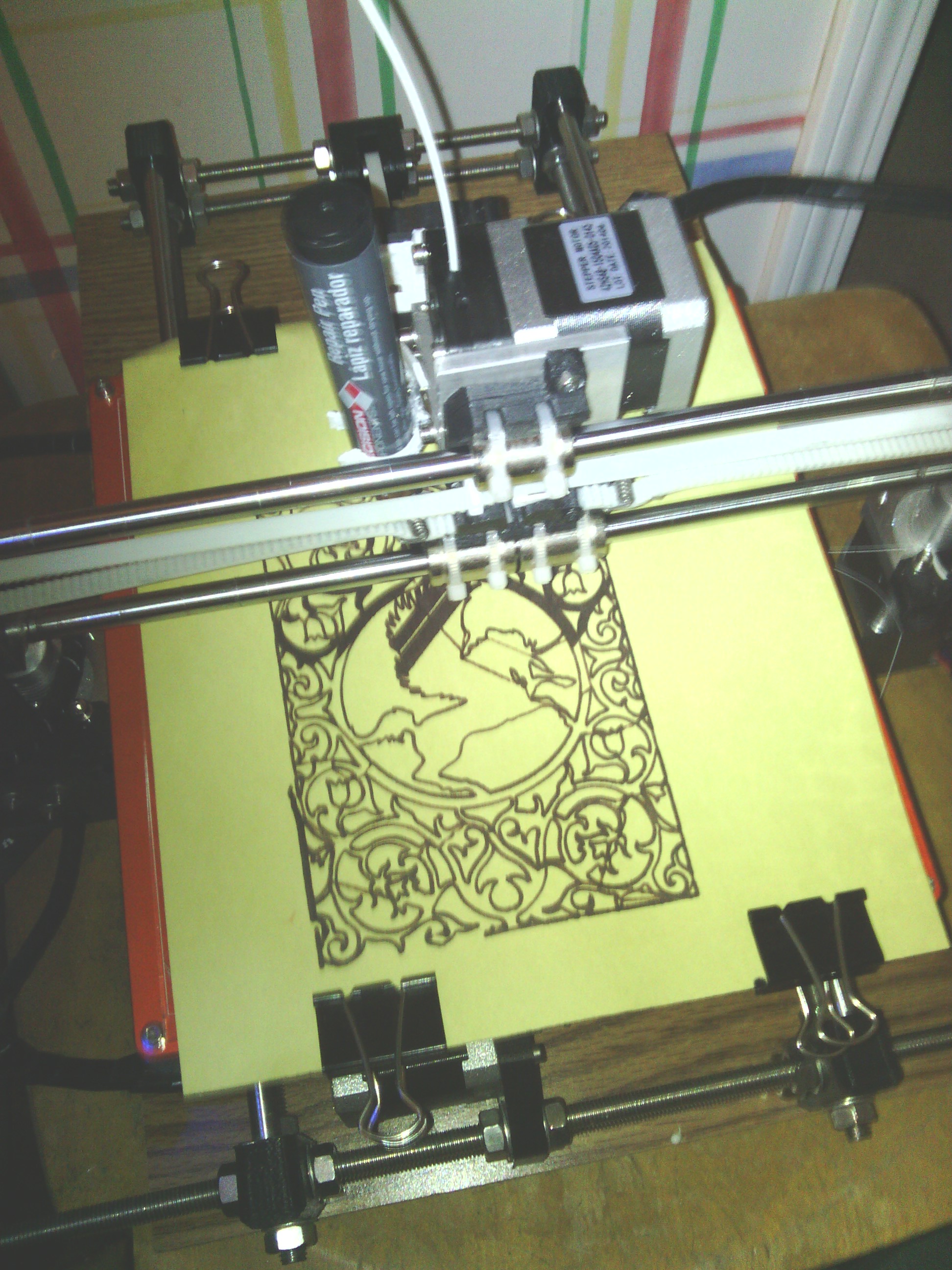 Marker / Pen Clamp attachment (For Prusa i3)