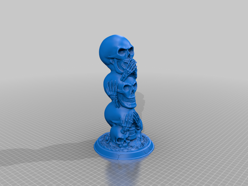 Three wise skulls(fixed in all ways)