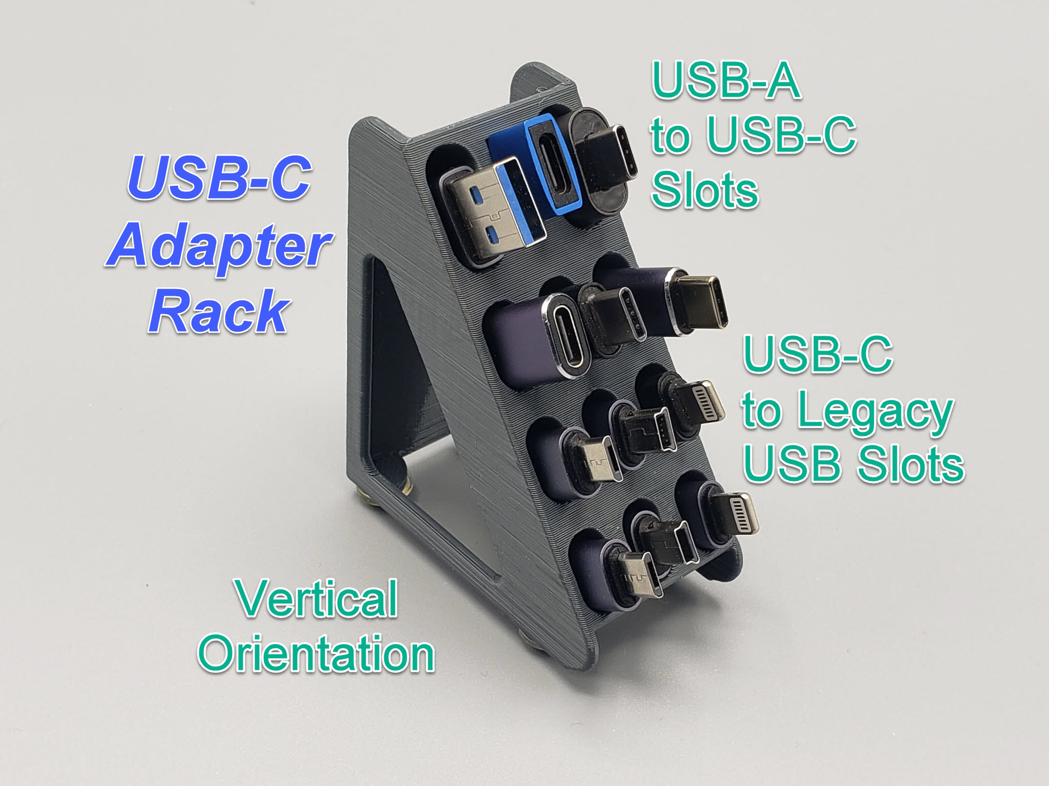 USB-C Adapter Rack