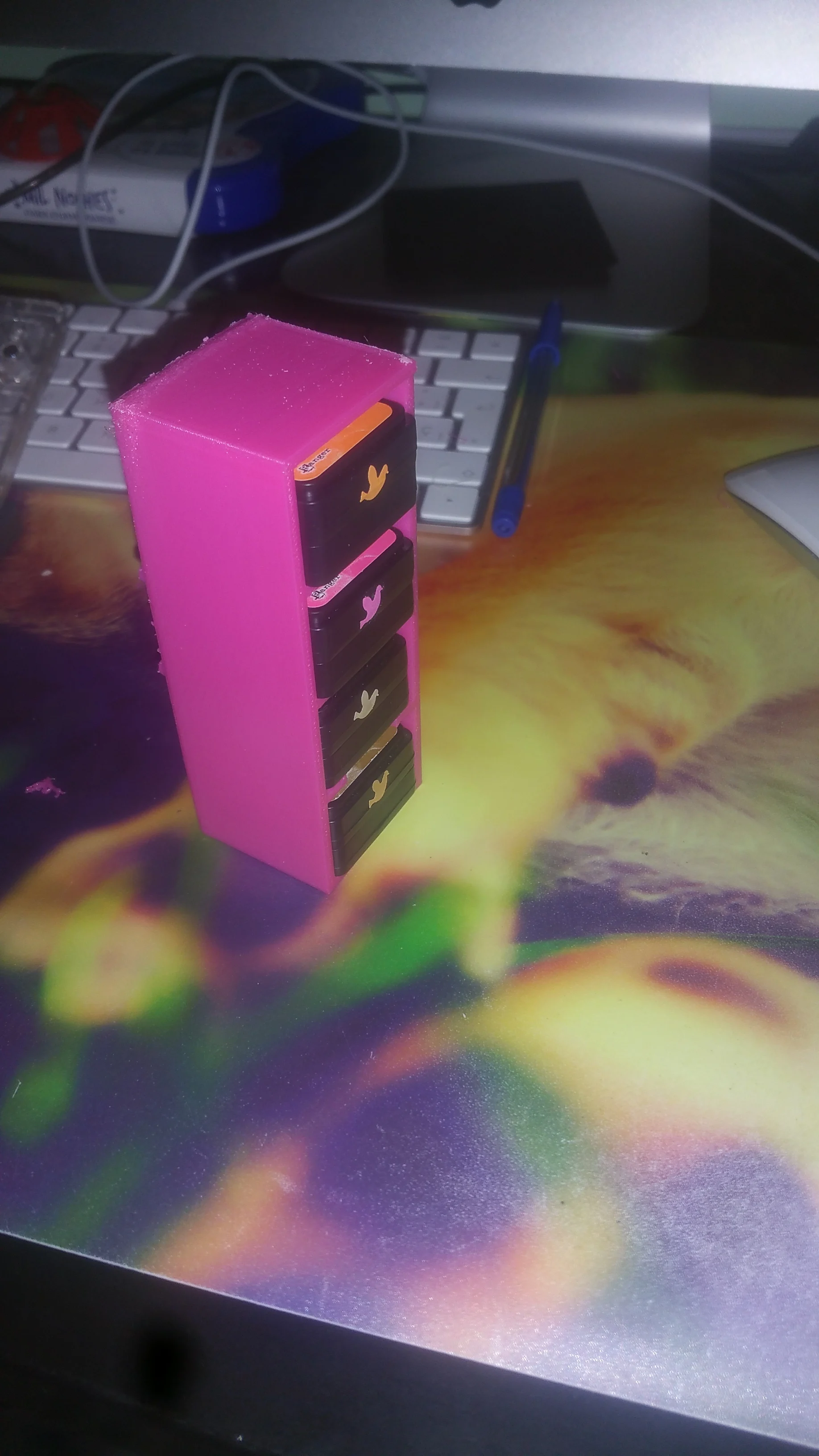 mini distress ink holder.organized.scrap.scrapbooking