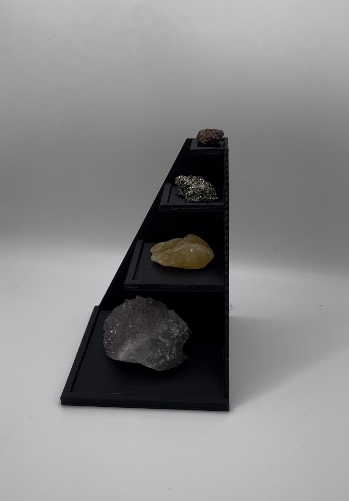 Tiered Gem & Rock Display