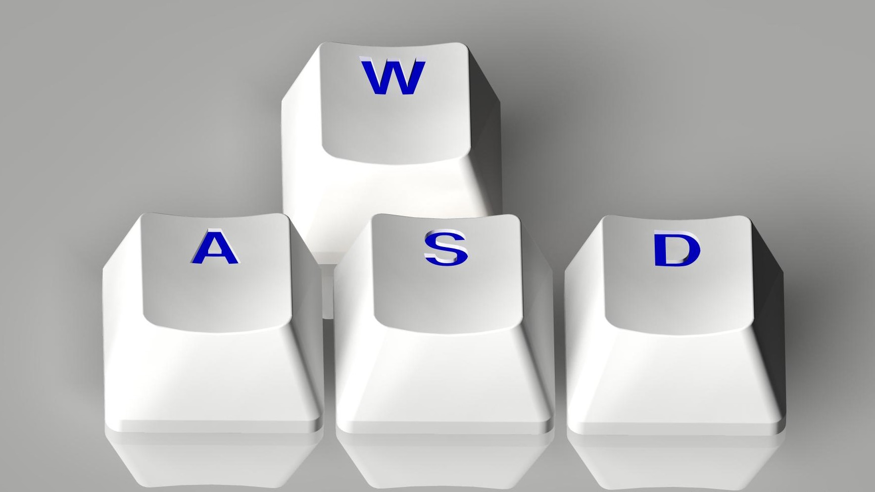 WASD Keycaps inc blanks