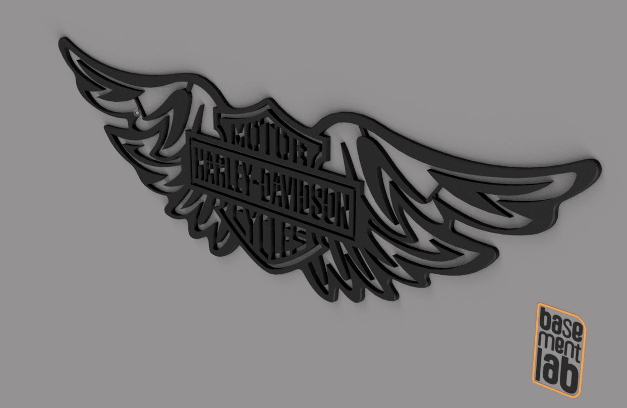Harley-Davidson Wings 2d wall-art
