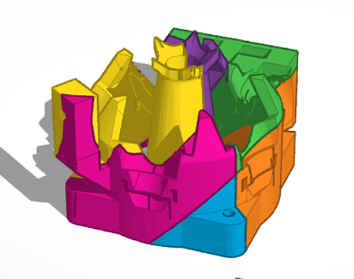 Diamond Hotend Full Color 5 Filament Mount Bracket