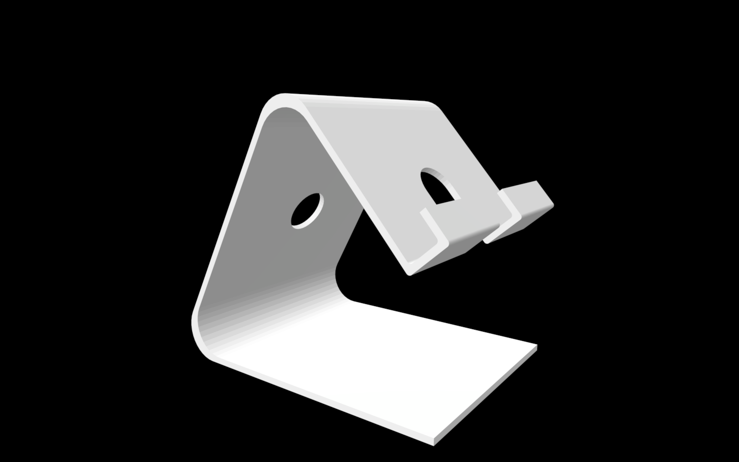 Simple smartphone stand for your desk