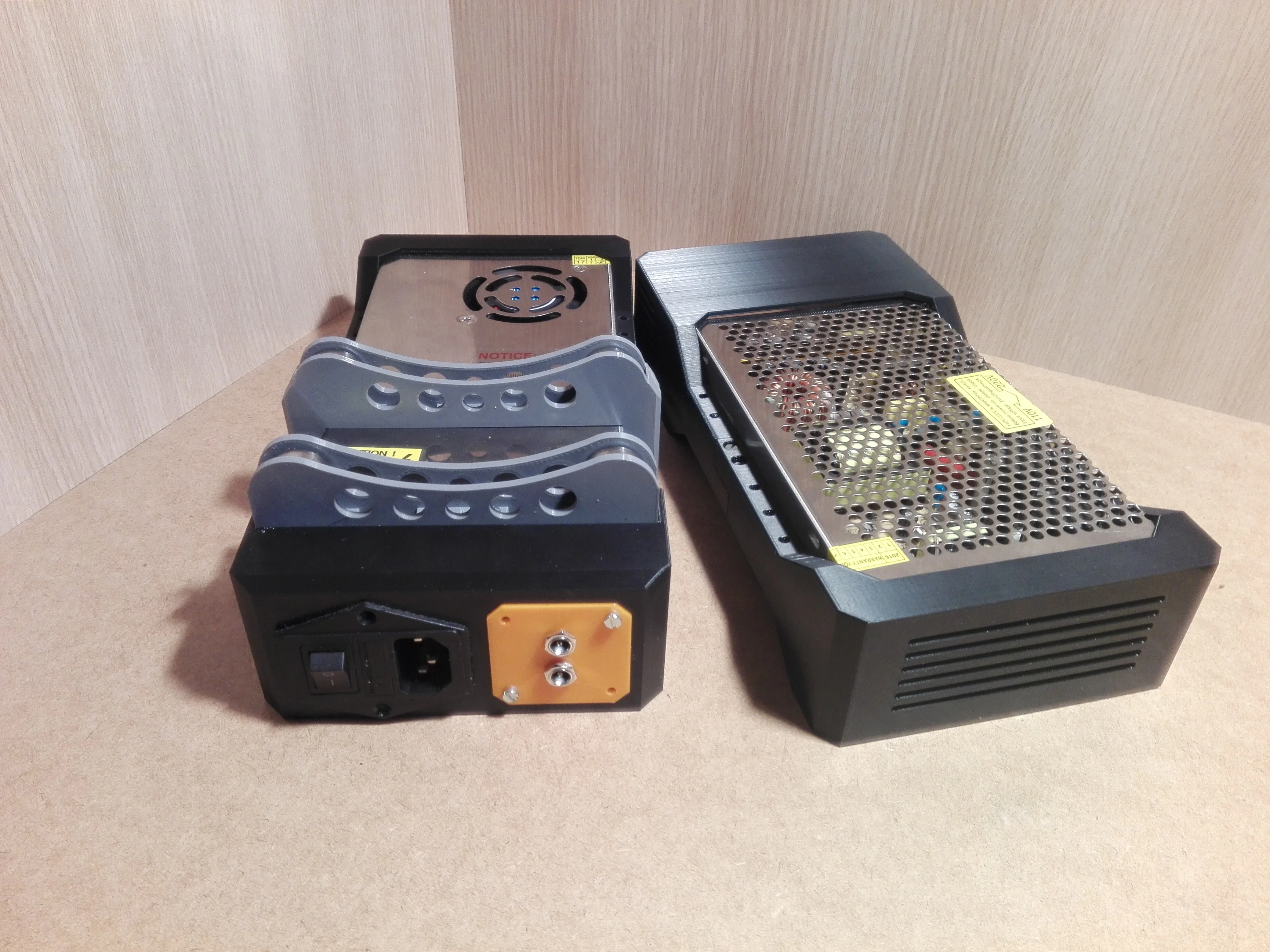 Modular power supply PSU cover,with addons, xt60 ,dc 12v ,iec , tush , raspberry ,ender2