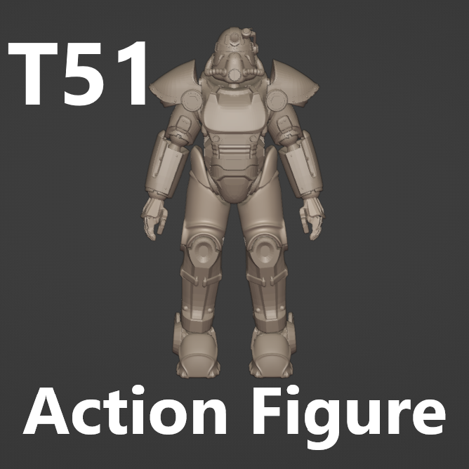Fallout Power Armor T51 Action figure