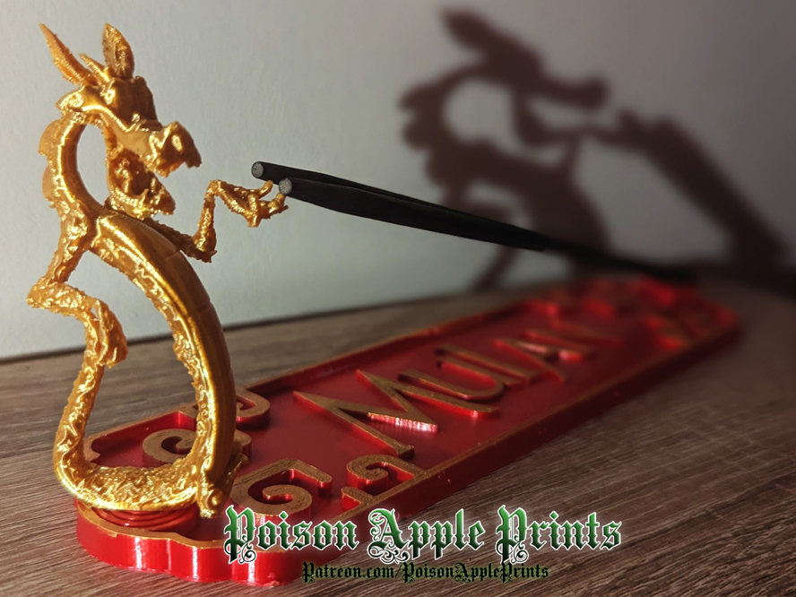 Disney Mushu Mulan Chopstick Holder / Incense Burner