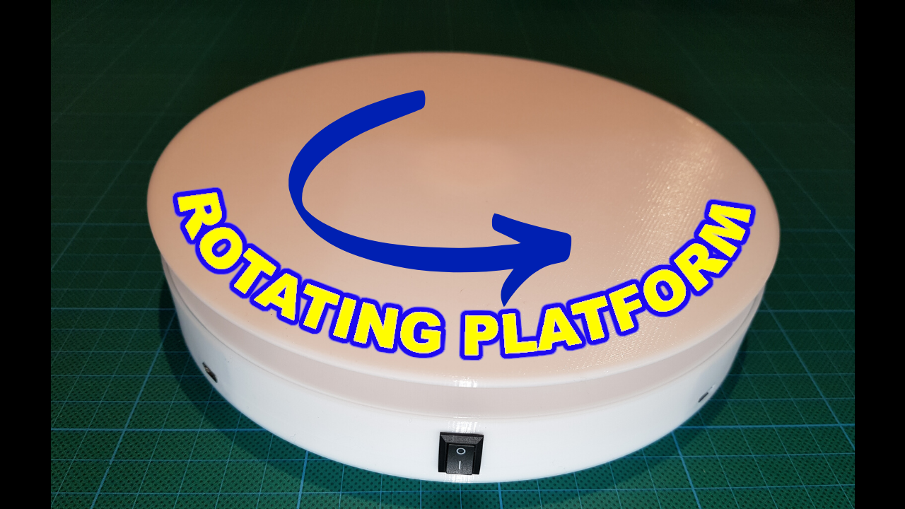 Rotating Platform: Arduino meets 3D Printing | Stepper Motor 28BYJ-48 + ULN2003
