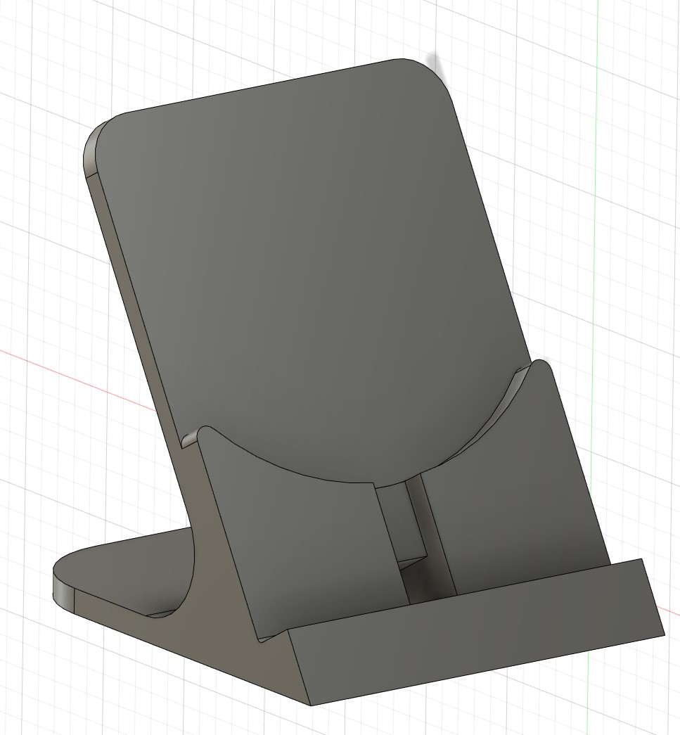Phone stand for wireless charger pad 10cm diameter 5,5mm deep (Wave QI). Personally made it for iPhone 15 Pro, but fits for all.