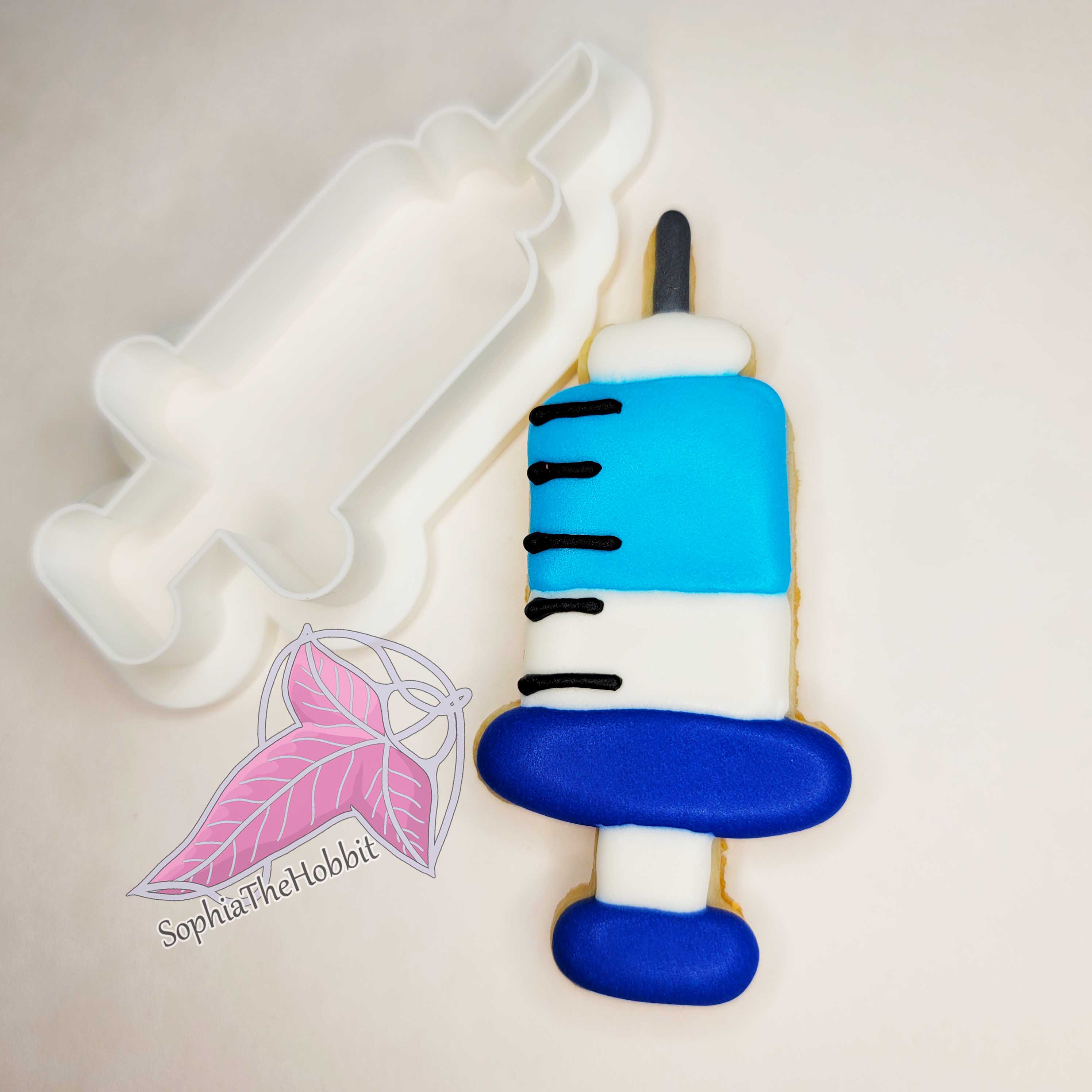 Needle syringe cookie cutter