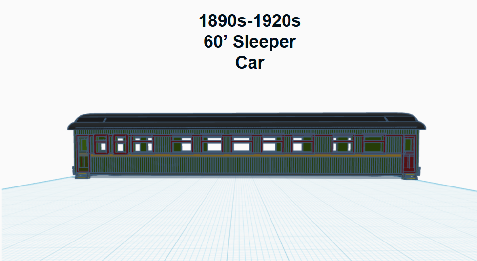 60' Woodside Sleeper (HO SCALE)