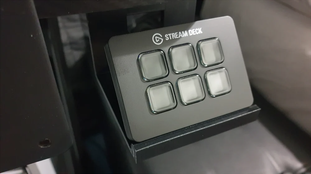 Elgato Stream Deck Mini Under Desk Mount for X Rocker Panther Desk