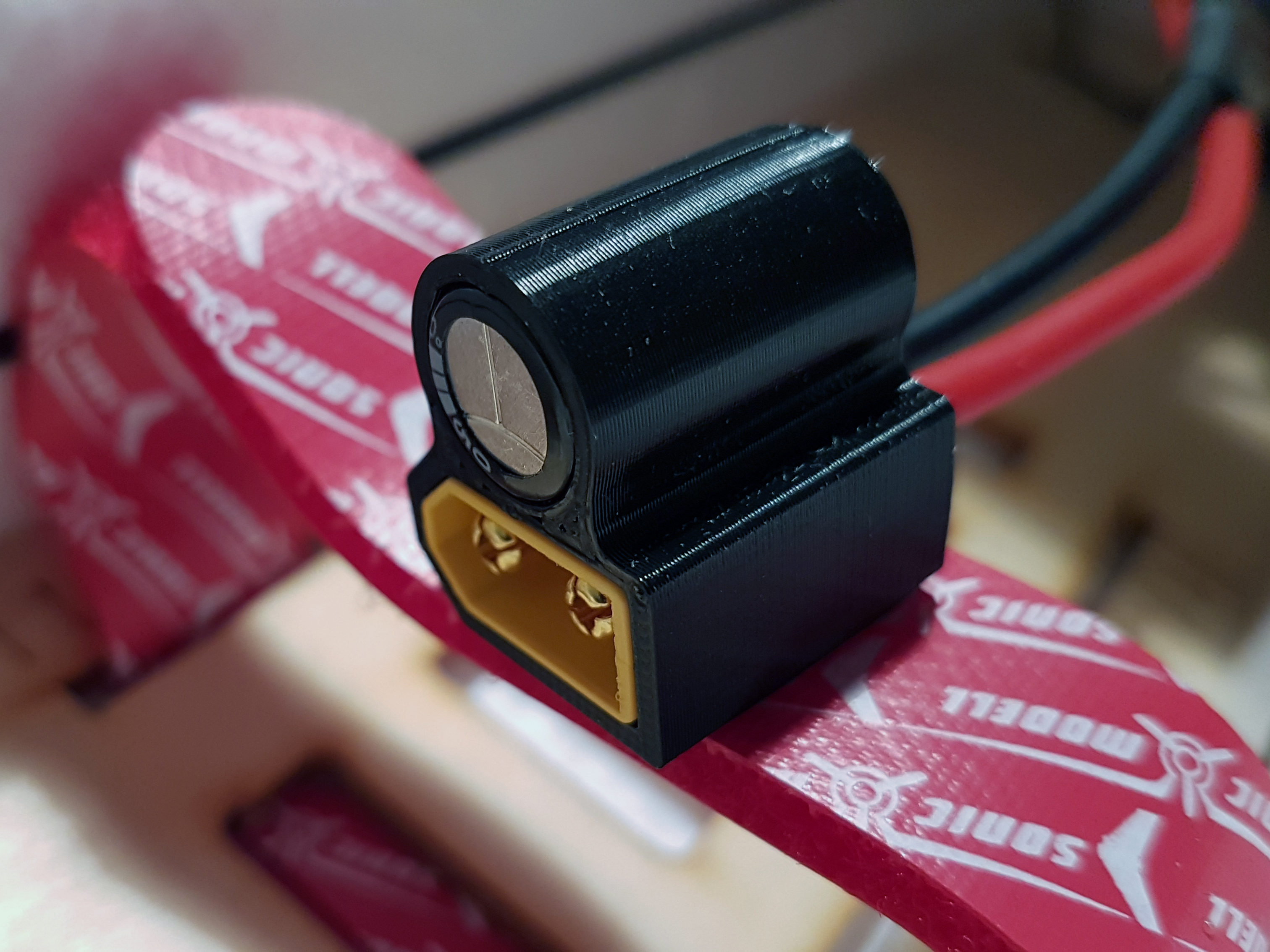 XT60 + Capacitor (10mm) mount