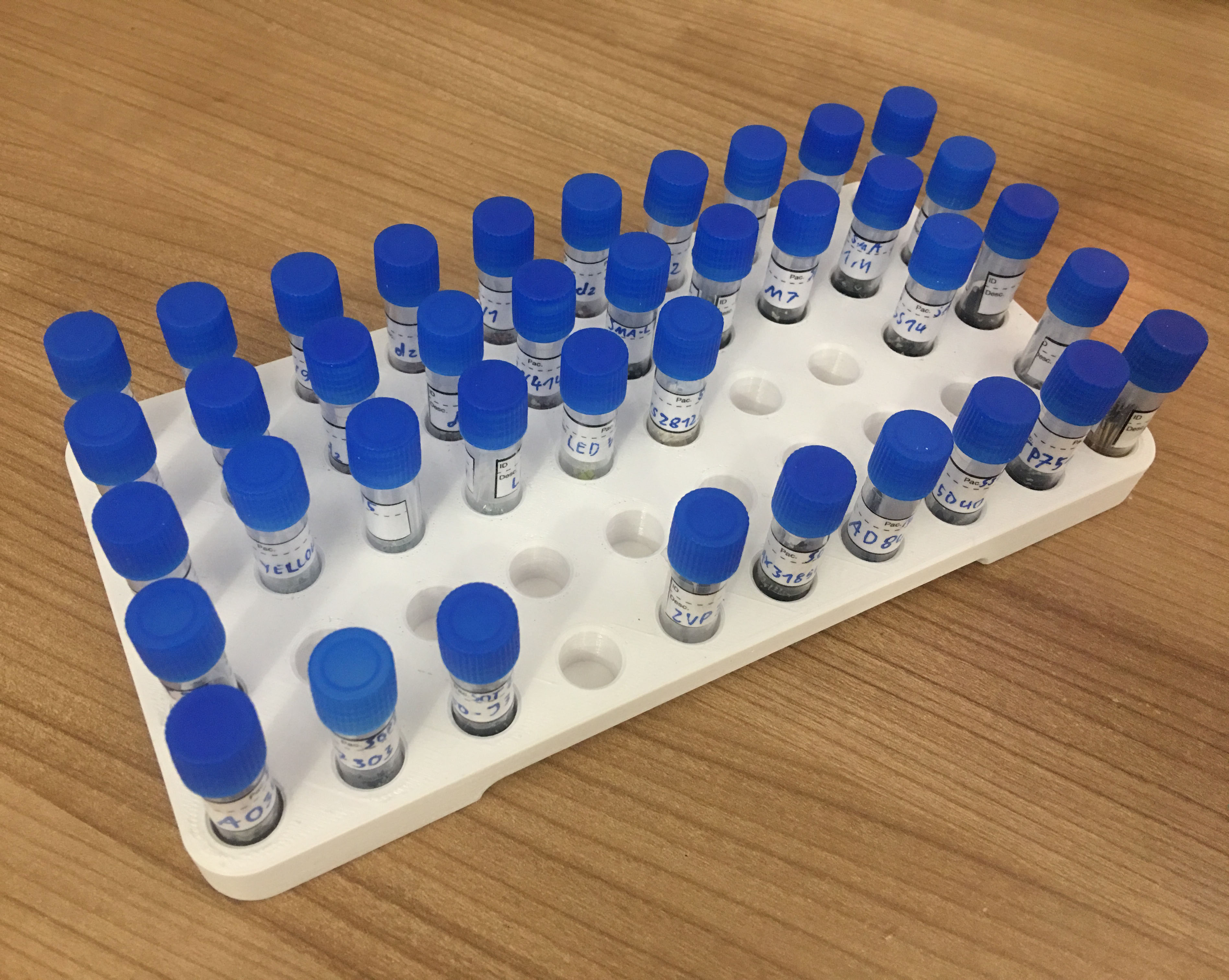2ml Vial Tray 5 Row 10 Column