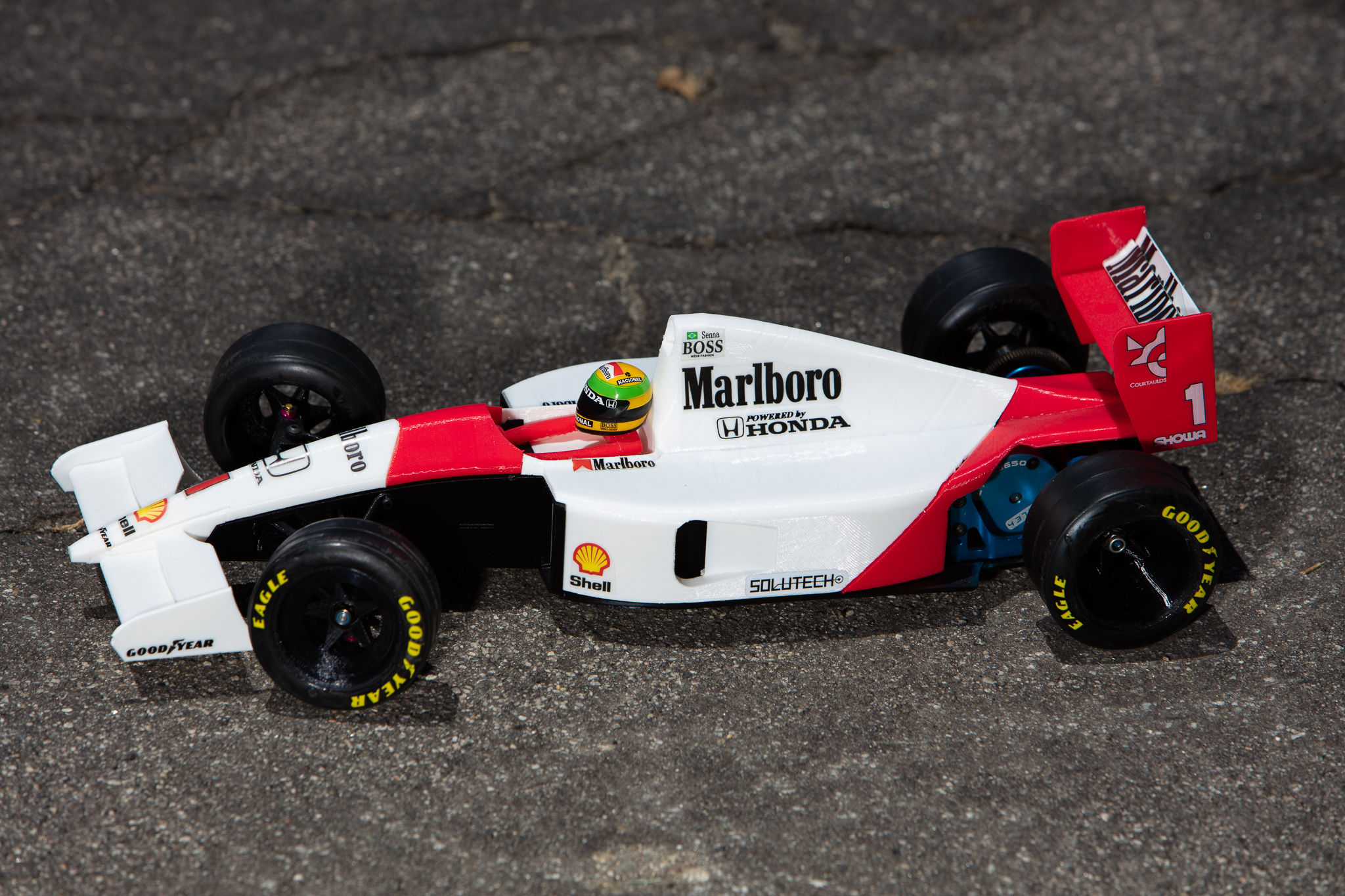 Ayrton Senna's Mclaren MP4/6 3d Printed RC F1 Car