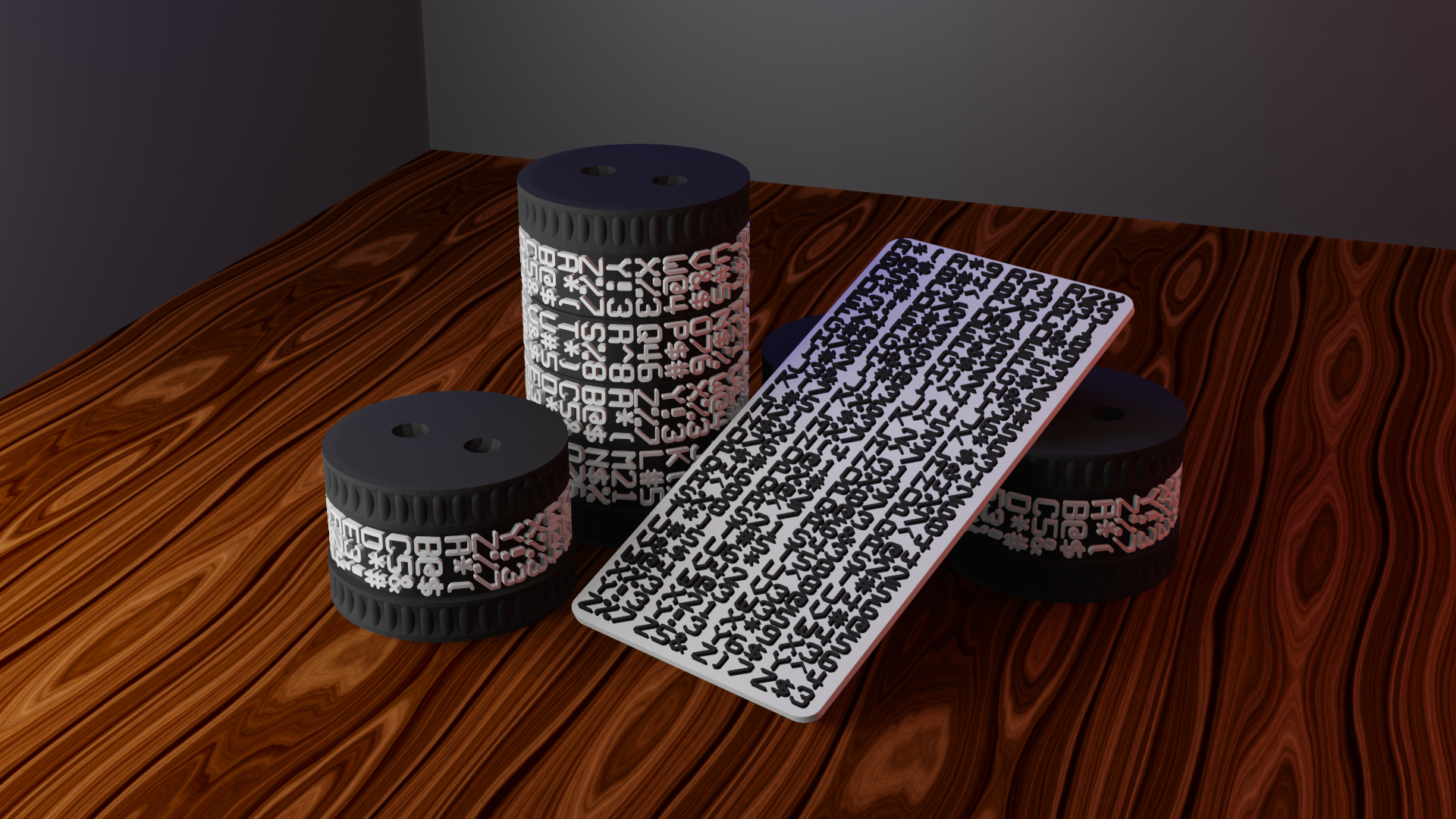 3D Printable Password Generator