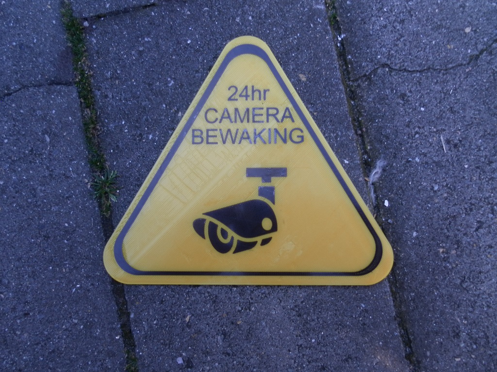 camera surveillance sign