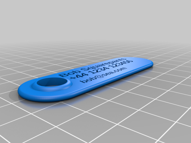 Customizable luggage tag
