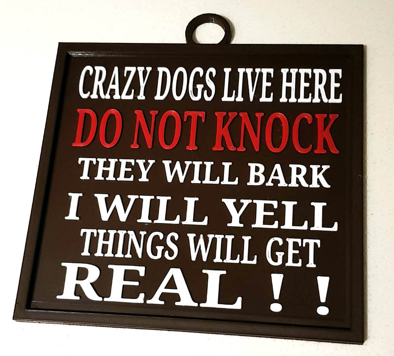 Dog Sign MMU / Multi Material Remix
