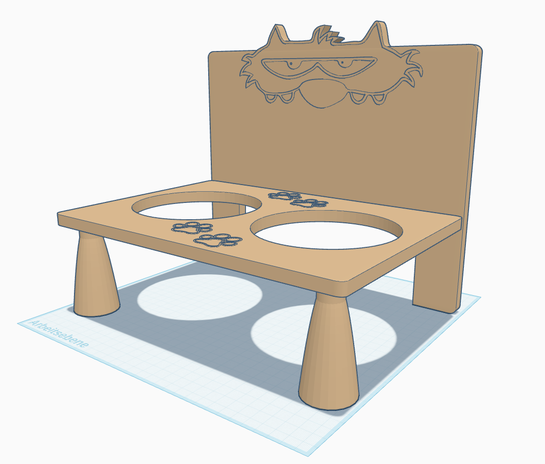 Cat feeding station - Katzenfutterstation