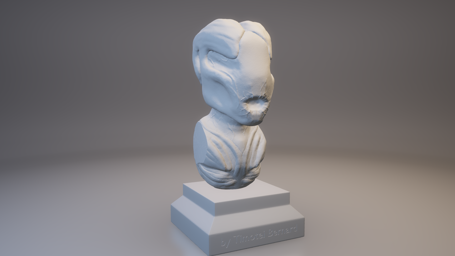 Creature bust (HighPoly)
