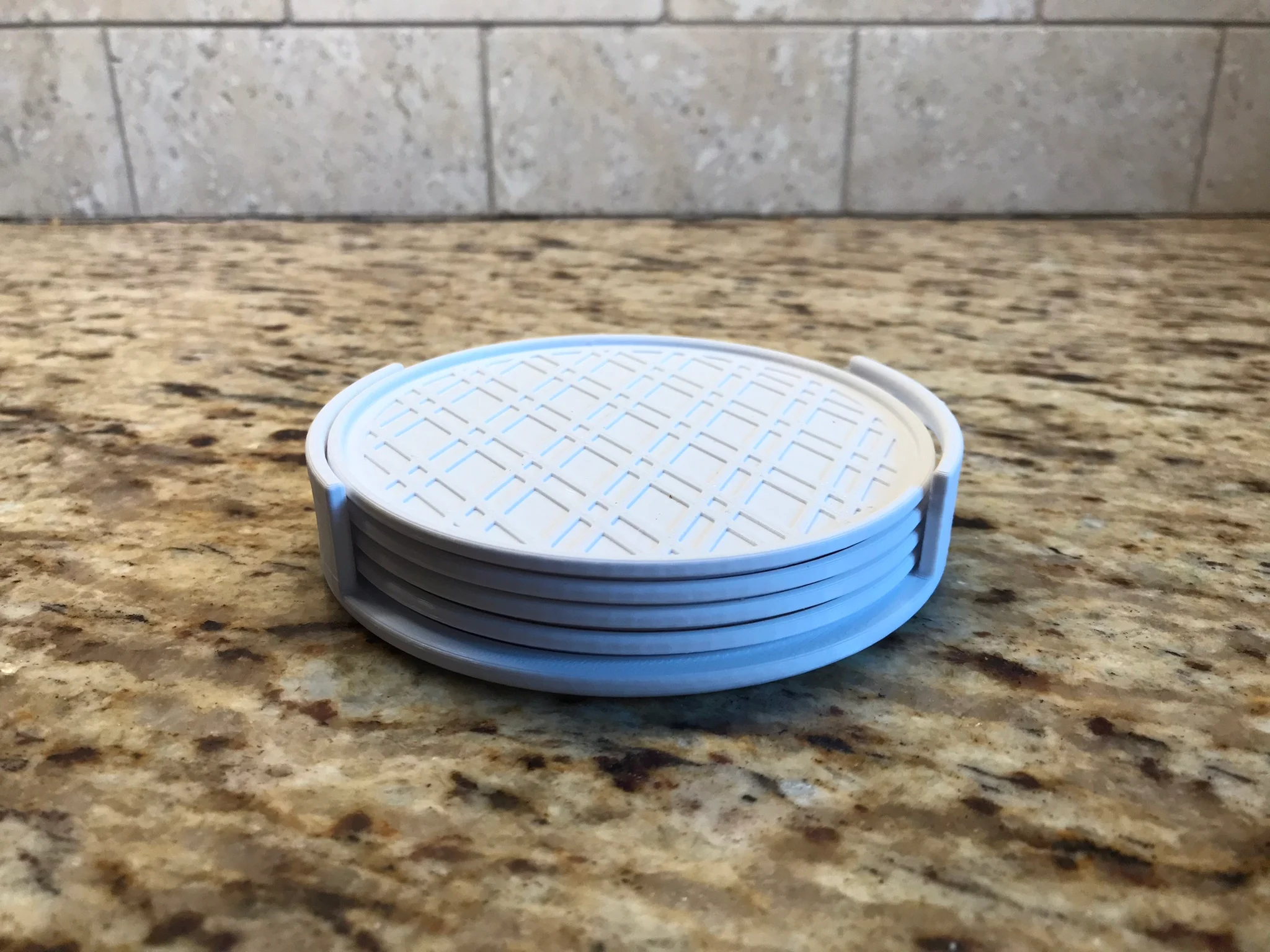 Etsy style coaster and holder