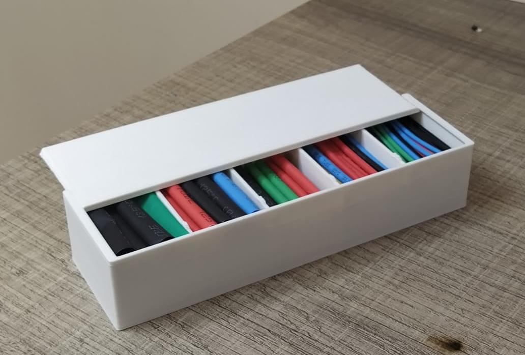 Box for components and heat shrink tubes