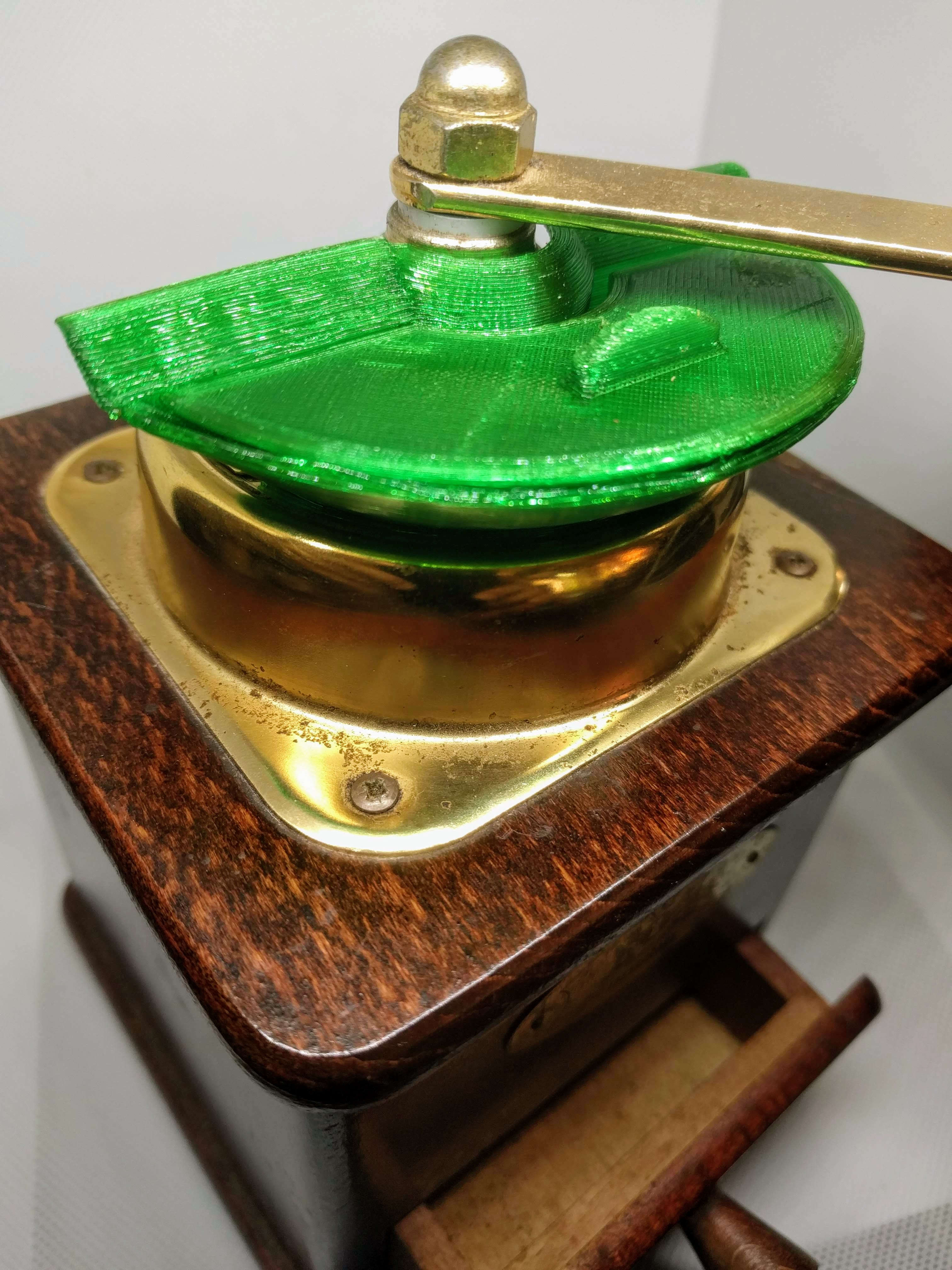 Ver. 2 - "Leave-in-place" Bean funnel & Plug for Zassenhaus Box Coffee Mill