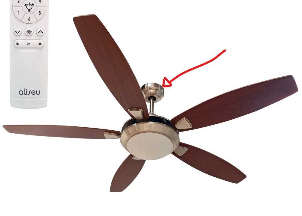 Suporte acabamento Ventilador De Teto Aliseu Modern