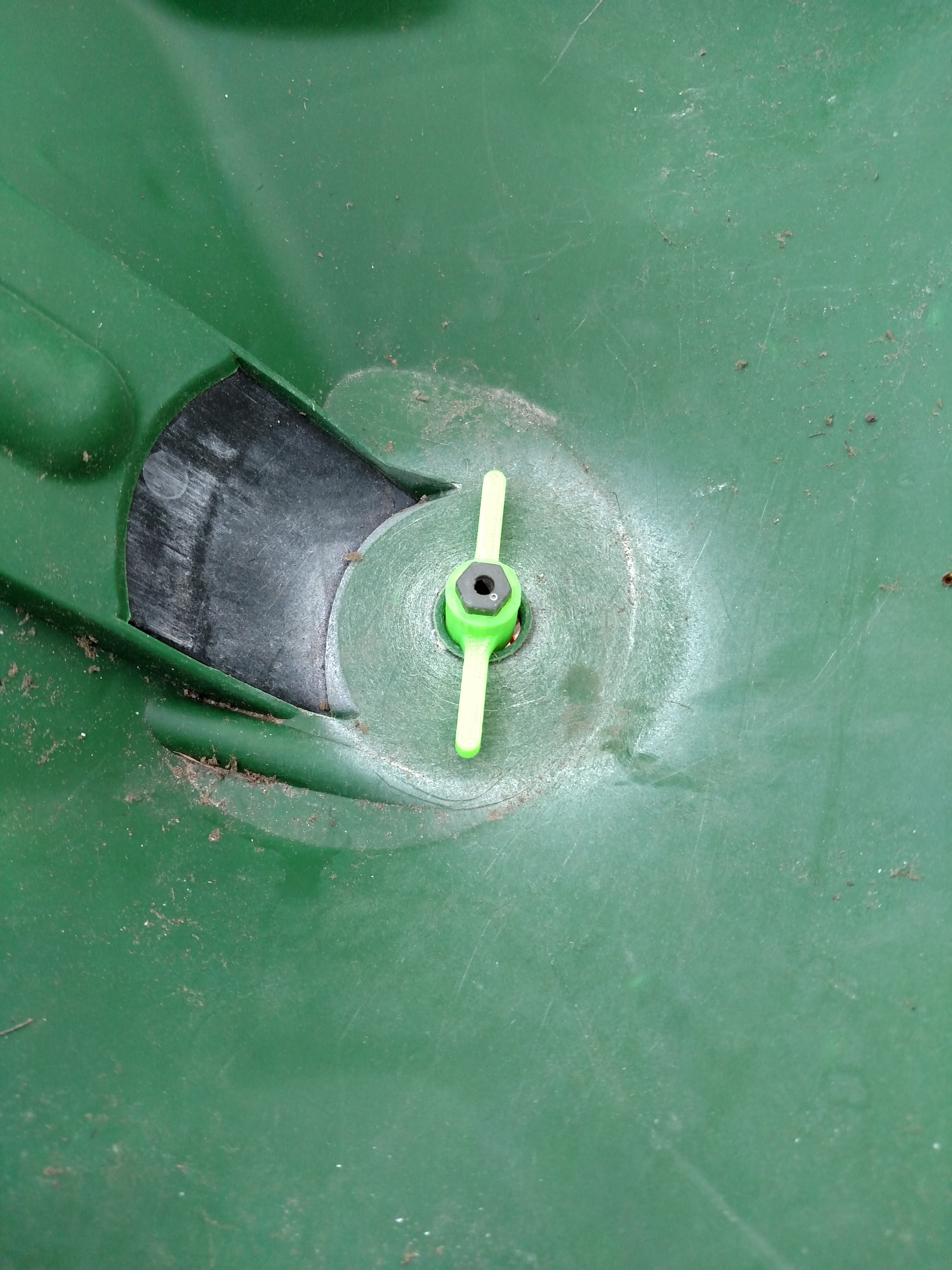 Auger paddles for a Scotts Turf Builder Pro EdgeGuard seed spreader