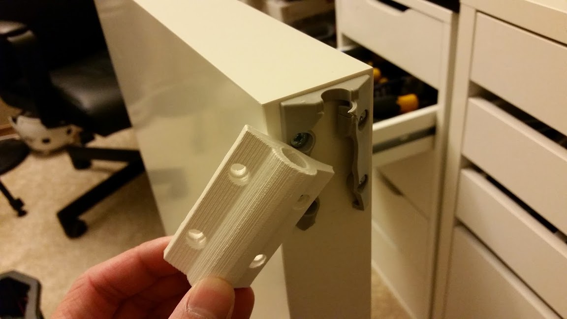 IKEA MALM Desk slide mechanism