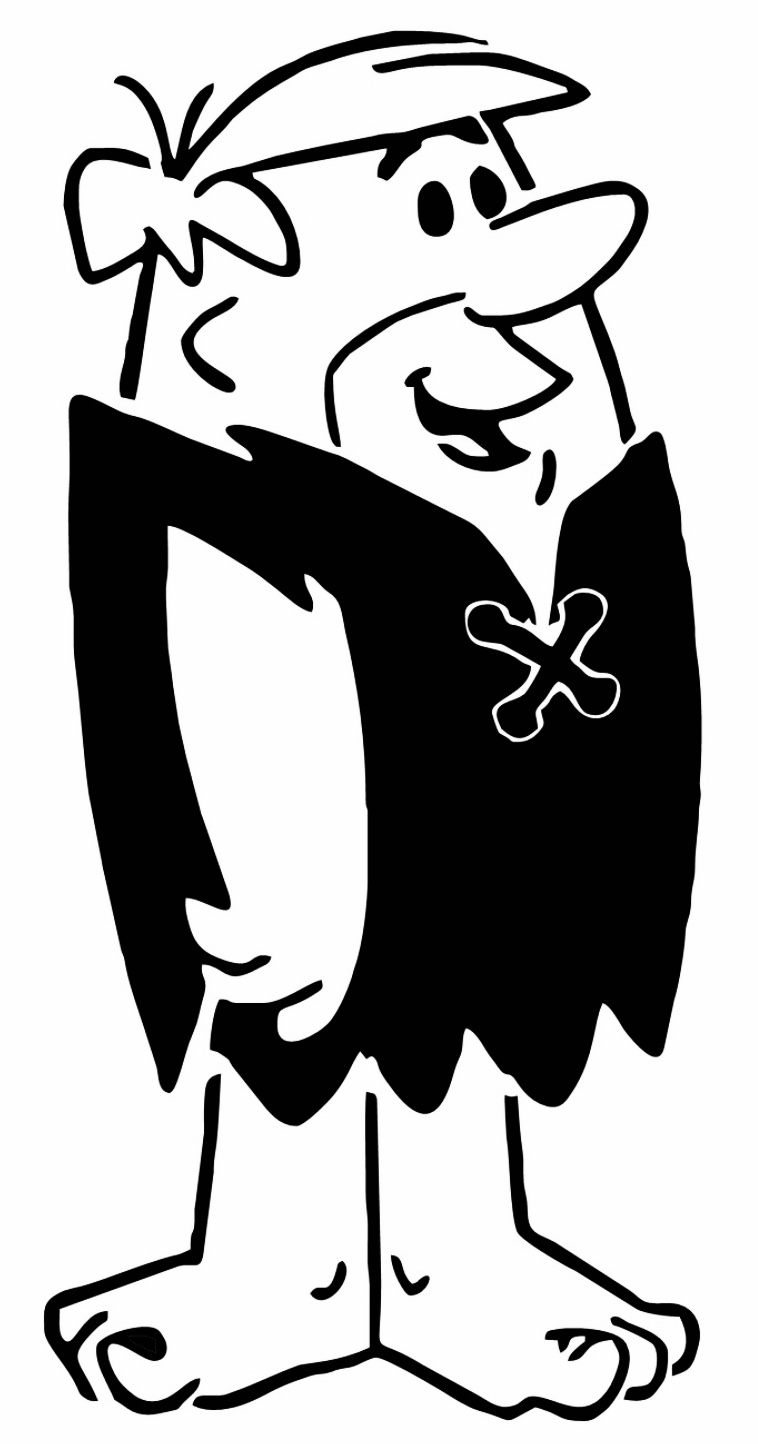 Barney Rubble stencil