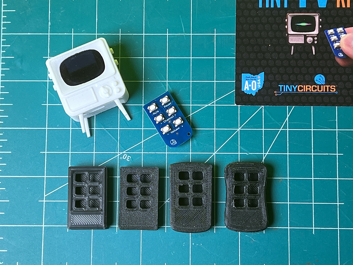 Tiny TV Remote Control Case (Tiny Circuits TinyTV Kit)