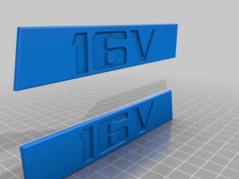 VW Scirocco MK 2 emblems Basis and Costum 16V